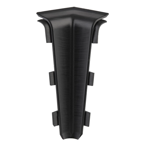 Narożnik wewnętrzny do listwy LIMA 72 mm Czarny Gładki
